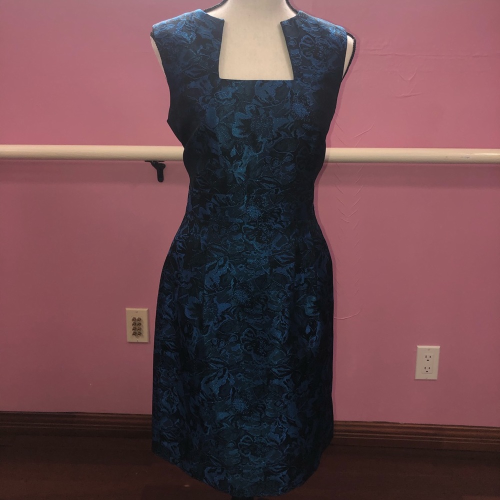Blue Tahari Cocktail Dress